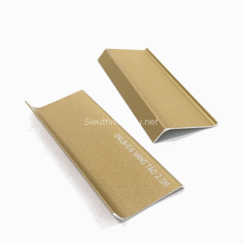 Len tường nhôm cao 60 màu vàng sáng