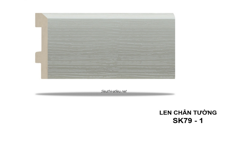 Len tường nhựa SK79-1 vân gỗ màu xám nhạt