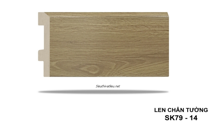 Len tường nhựa SK79-14 vân gỗ màu kem