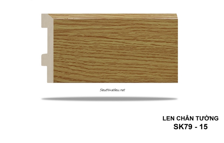 Len tường nhựa SK79-15 vân gỗ màu vàng