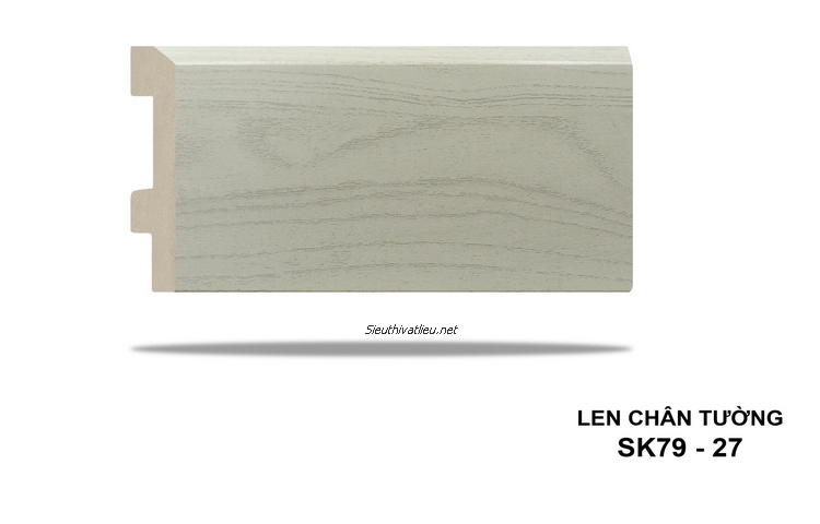 Len tường nhựa SK79-27 vân gỗ màu xám