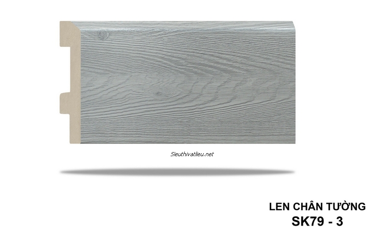 Len tường nhựa SK79-3 vân gỗ màu xám