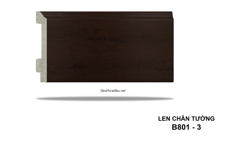 Len tường nhựa vân gỗ B801-3 màu nâu