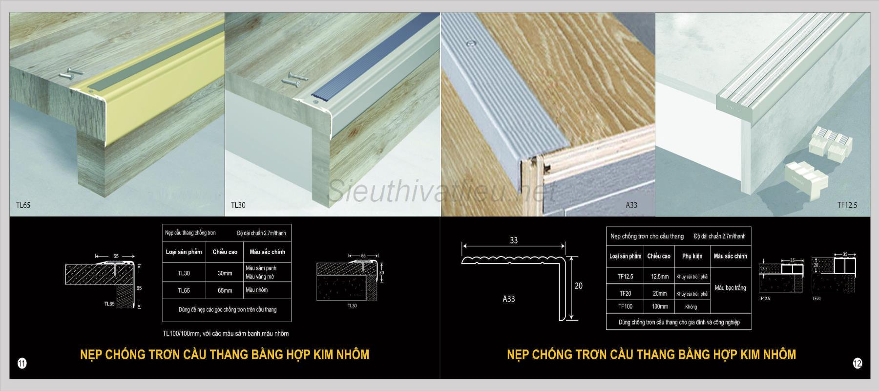 Nẹp nhôm chống trượt