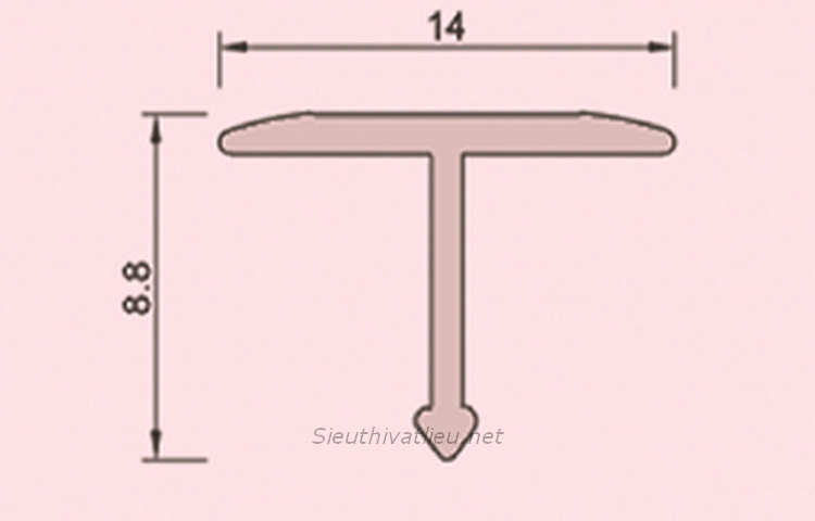 Nẹp nhôm T14