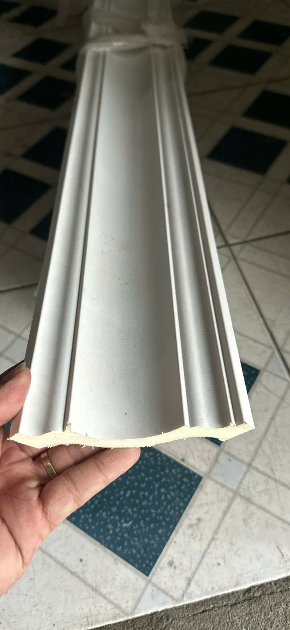 Phào cổ trần PU Prime OZ-C101 trắng trơn