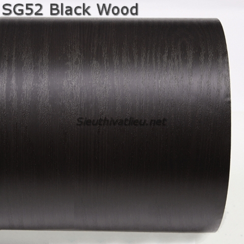 Film dán nội thất vân gỗ Soif SG52 màu đen