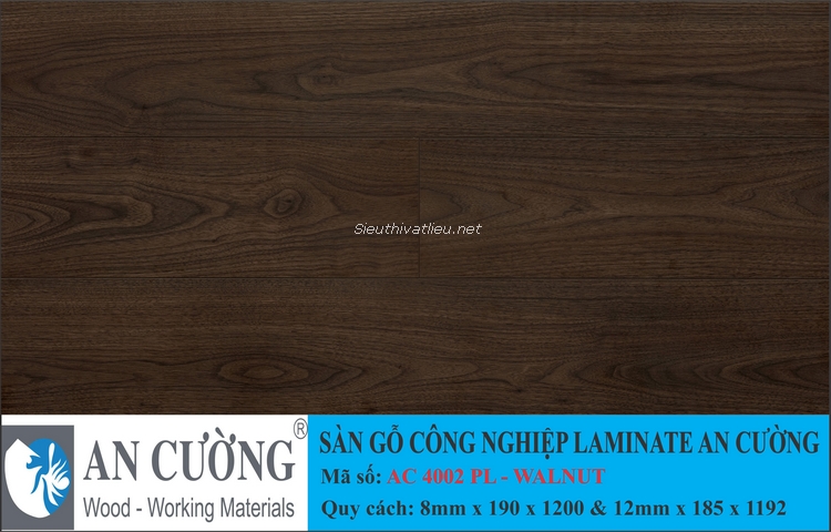 Sàn gỗ laminate An Cường vân gỗ AC-4002-PL