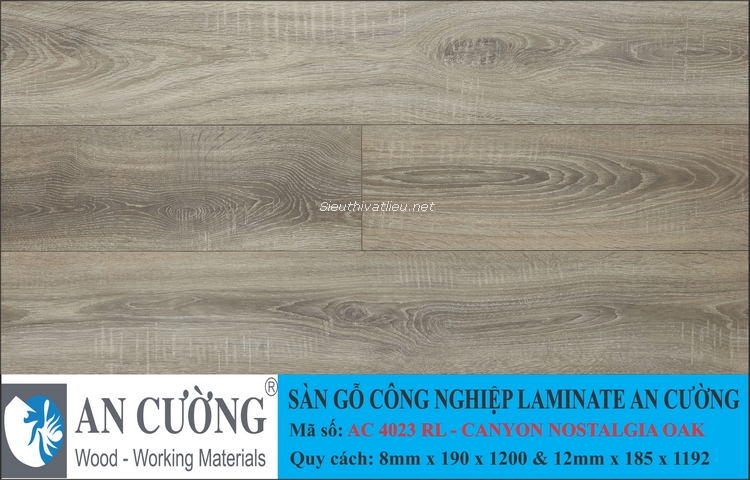 Sàn gỗ laminate An Cường vân gỗ AC-4023-RL