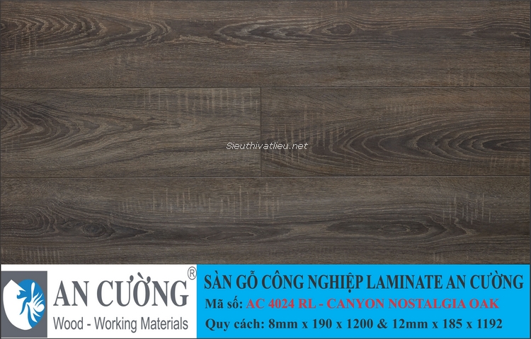 Sàn gỗ laminate An Cường vân gỗ AC-4024-RL