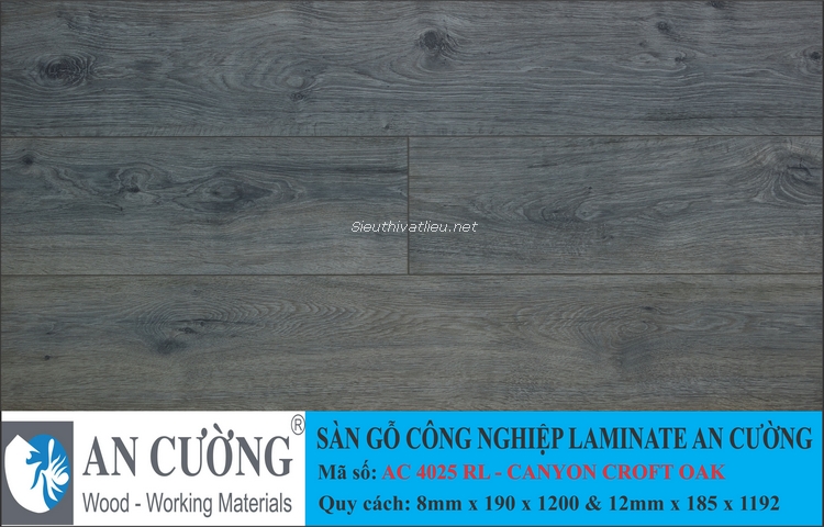 Sàn gỗ laminate An Cường vân gỗ AC-4025-RL