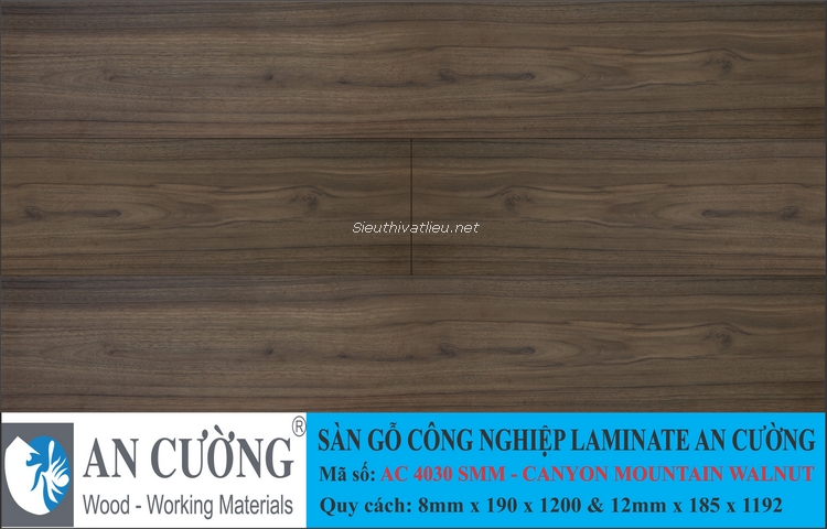 Sàn gỗ laminate An Cường vân gỗ AC-4030-SMM