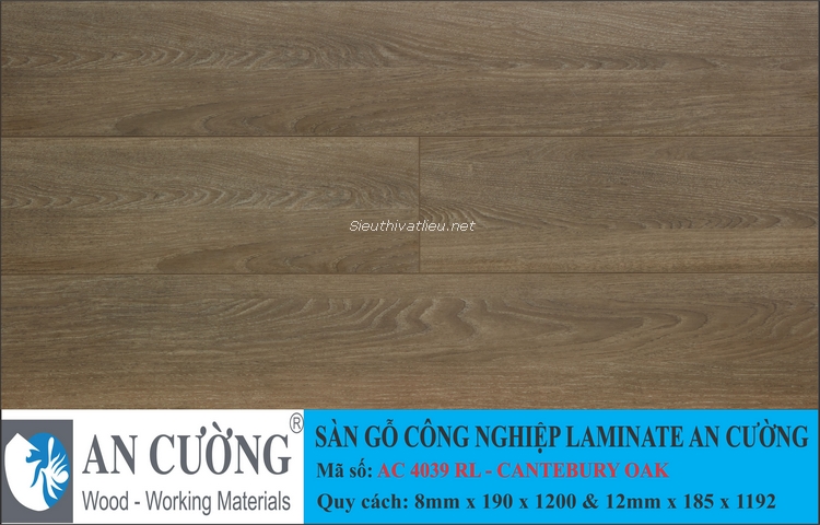 Sàn gỗ laminate An Cường vân gỗ AC-4039-RL