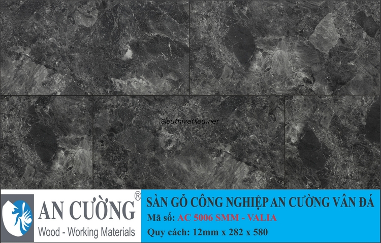 Sàn gỗ laminate An Cường vân đá AC-5006-SMM