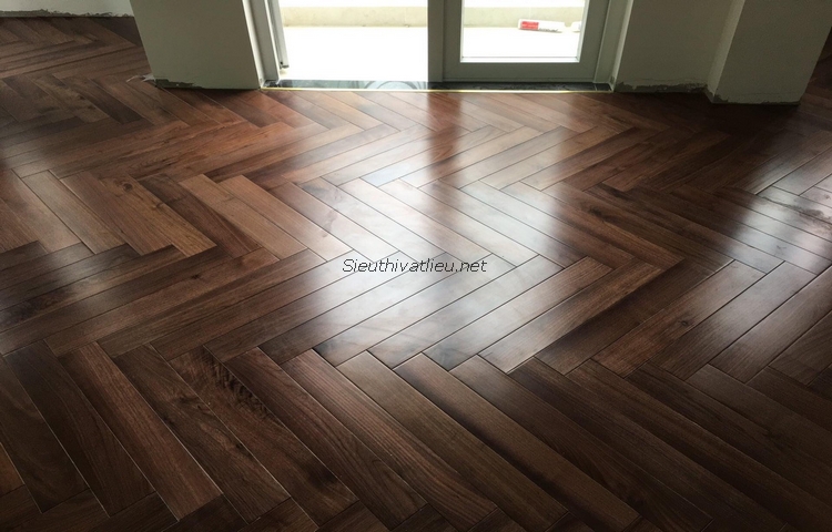 Sàn gỗ xương cá Óc chó WALNUT