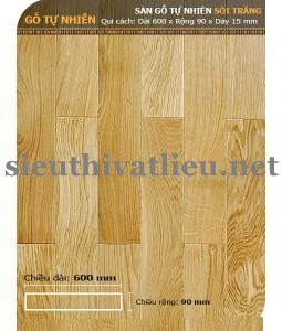 Sàn Gỗ Tự Nhiên Sồi Trắng 600mm