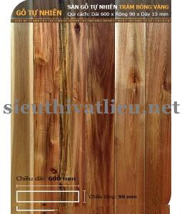 Sàn Gỗ Tự Nhiên Tràm Hoa Vàng 600mm