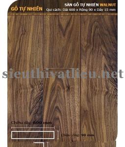 Sàn Gỗ Tự Nhiên Walnut 600mm