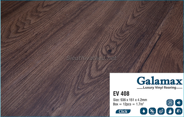 Sàn nhựa hèm khóa Galamax EV 408