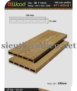 Sàn Gỗ Ngoài Trời Atwood AT 140x21 Olive