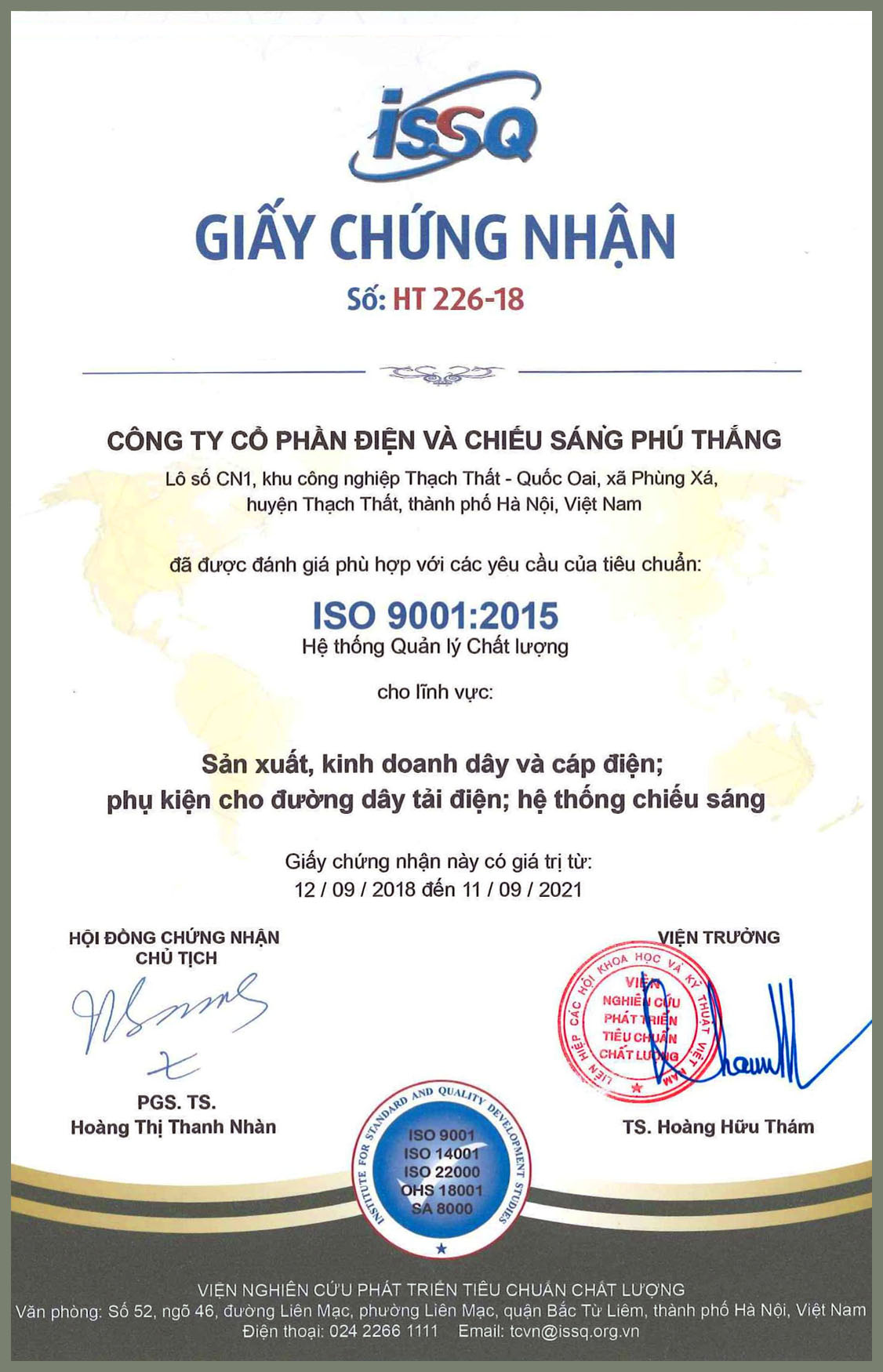 Cáp điện Phú Thắng