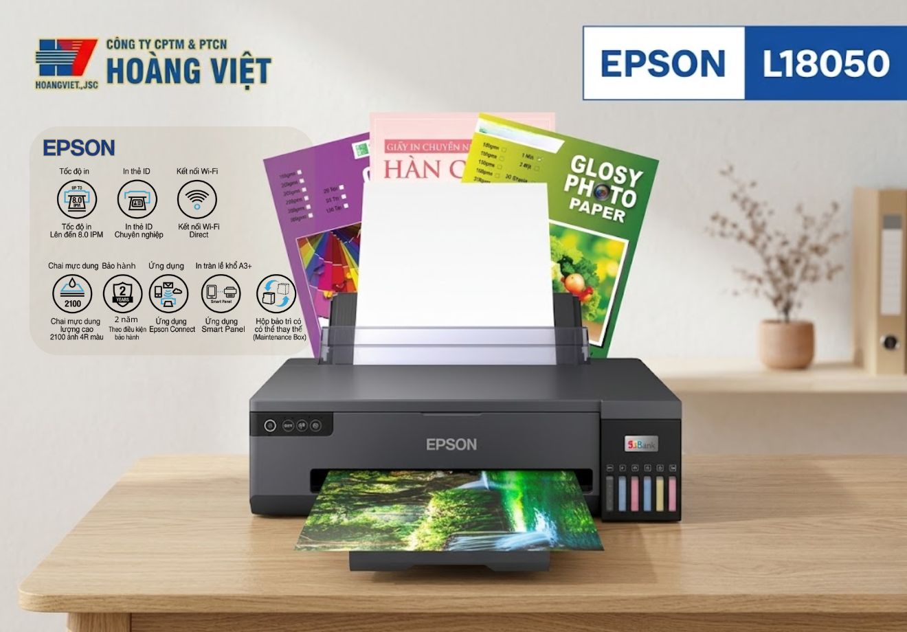 Review thực tế máy in Epson L18050 – Có đáng mua cho in PET và chuyển nhiệt?