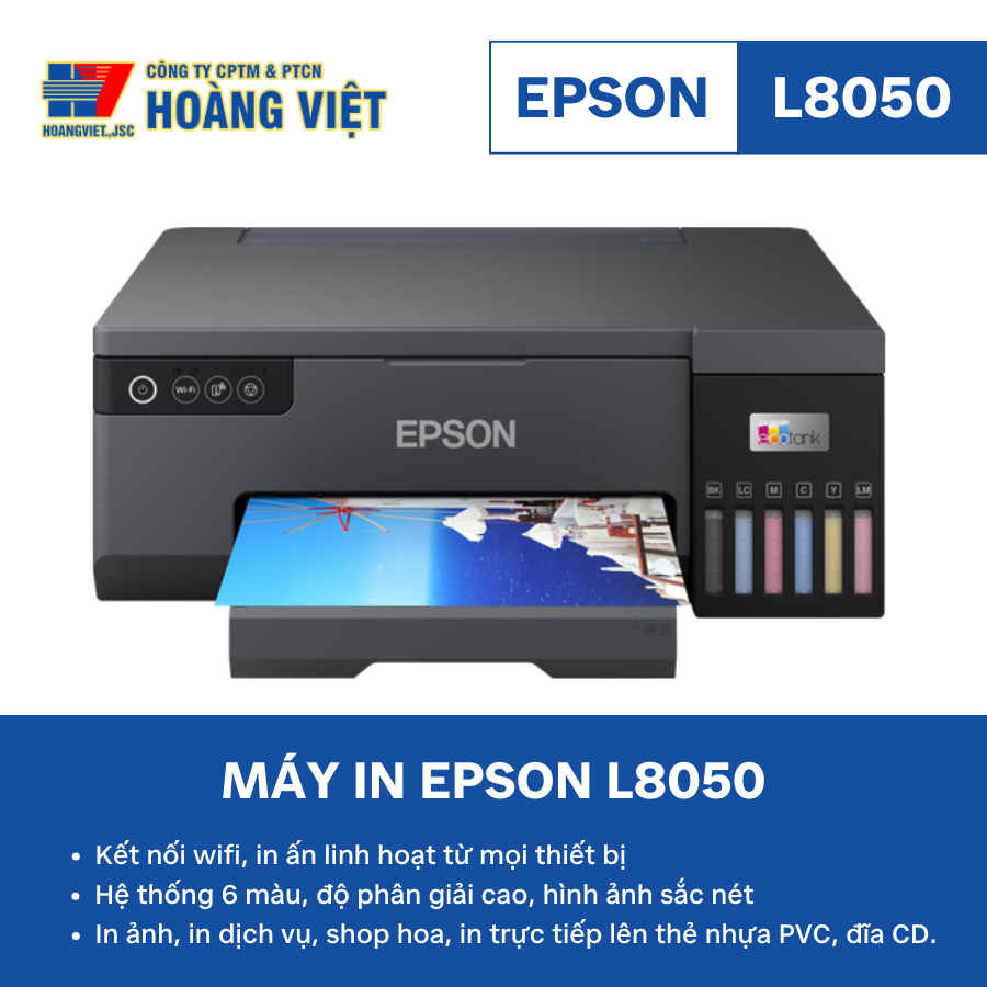 máy in phun màu Espon L8050