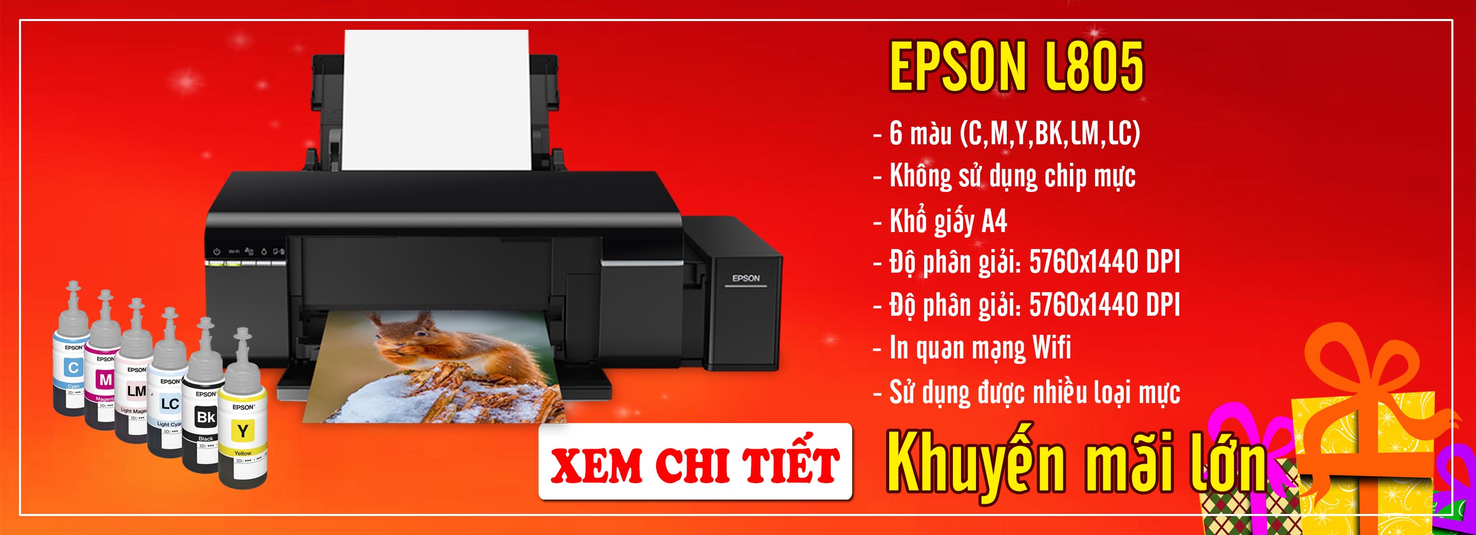 Máy in phun màu Epson L805