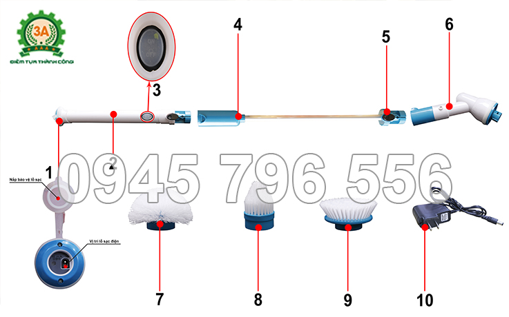 Dụng cụ vệ sinh gia đình 3A