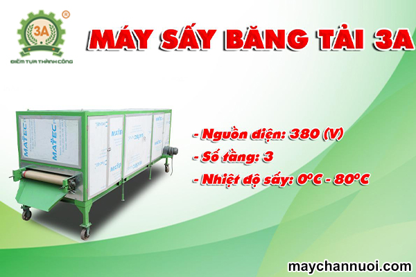 Máy sấy băng tải 3A