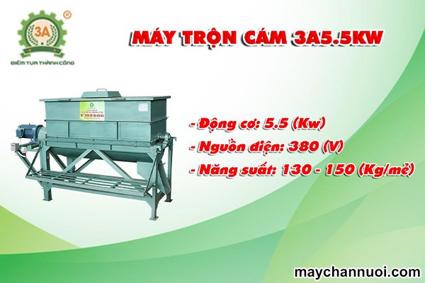 Máy trộn cám 3A5,5kw