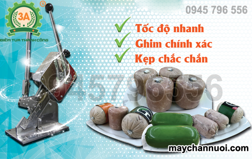 máy buộc chỉ xúc xích