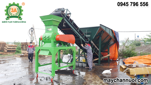 Máy nghiền, đánh tơi phân bón 3A45Kw