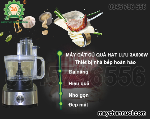 Máy thái rau củ hạt lựu 3A600W