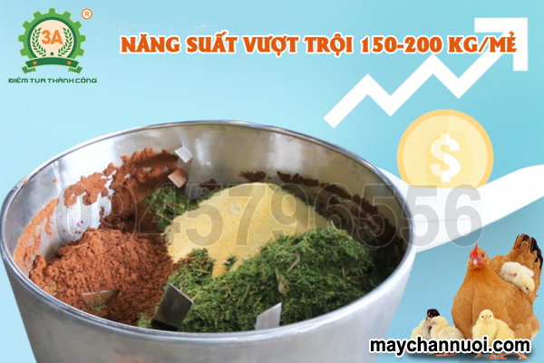 Máy trộn nguyên liệu chăn nuôi trục đứng