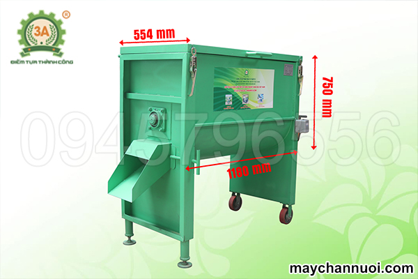 Buồng trộn nguyên liệu rộng