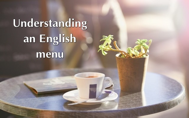 Những từ cần biết trong Menu tiếng Anh