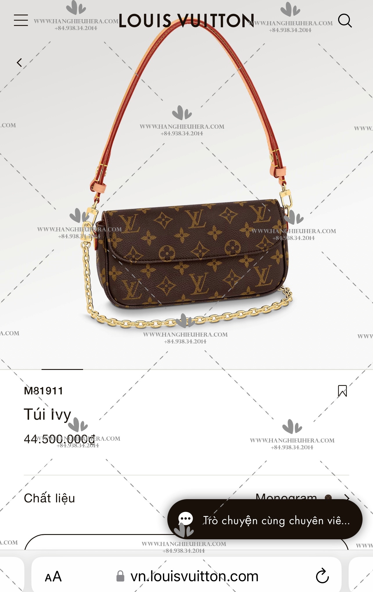 Louis Vuitton M81911 Ivy Wallet On Chain Bag