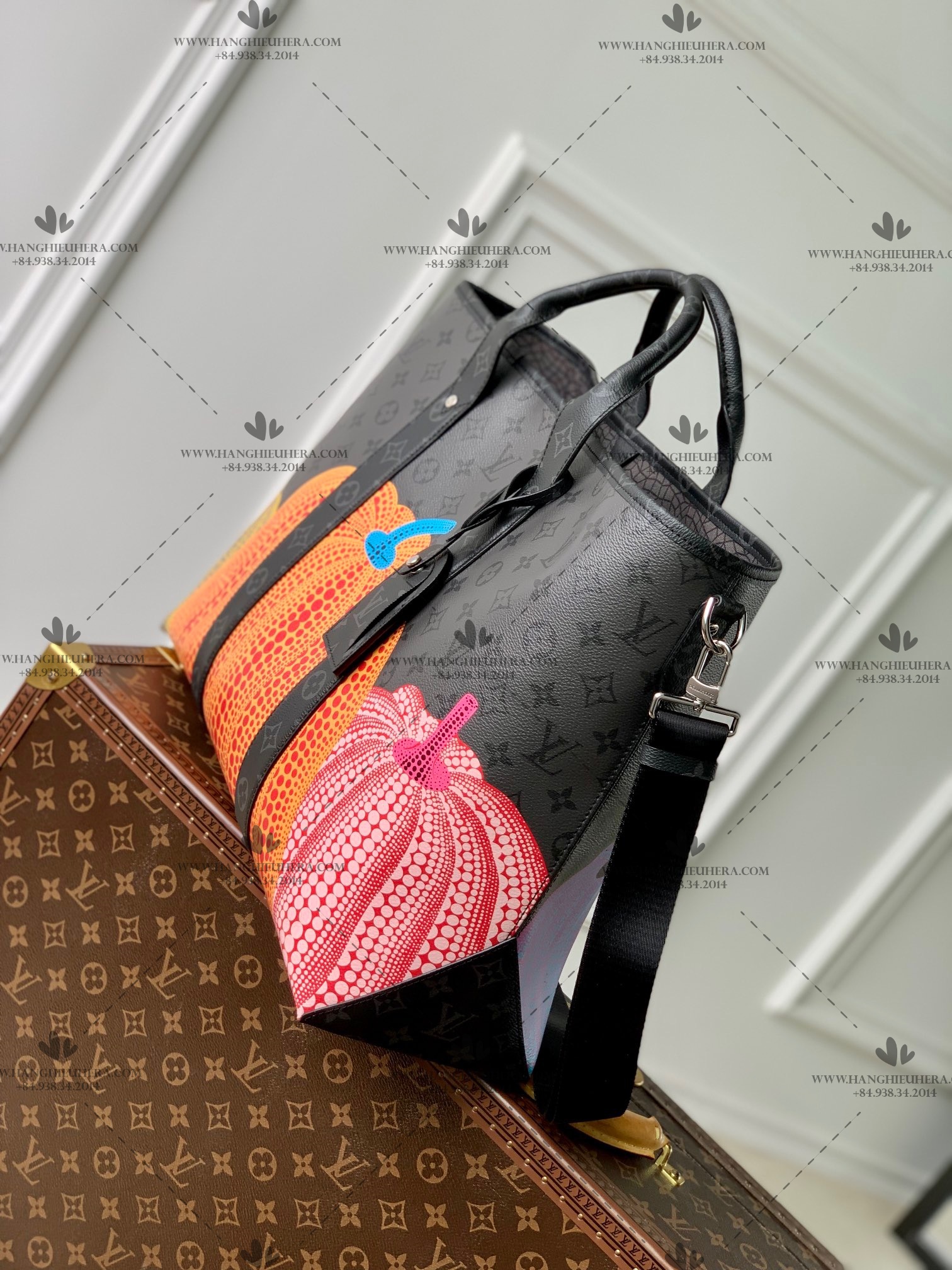 Louis Vuitton LV x YK Weekend Tote Eclipse Monogram Eclipse