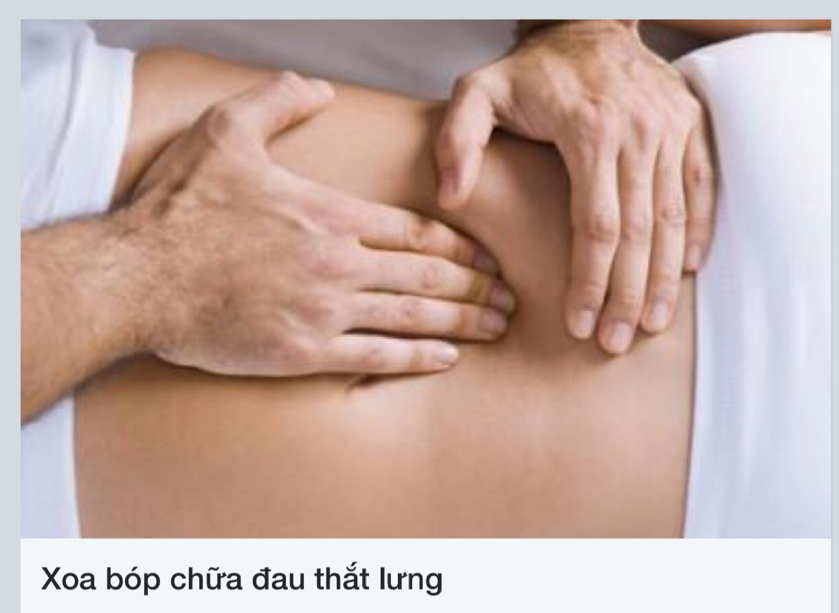 XOA BÓP CHỮA ĐAU THẮT LƯNG