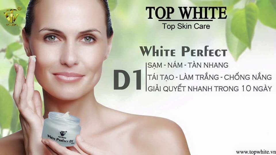 TOP WHITE D1 :TRIỆT NÁM - MỊN DA- MỜ TUỔI TÁC !