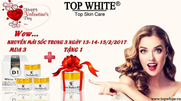 HOT!HOT!HOT!!! ----- MUA 3D1 TẶNG 1D1 KHUYẾN MÃI VALENTINE’S DAY – Cơ hội lấy lòng phái đẹp “TRÓT YÊU” Top White