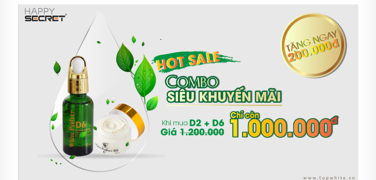 HOT SALE!!! ĐÓN HÈ VỚI LÀN DA CĂNG BÓNG CÙNG COMBO SIÊU KHUYẾN MÃI D2+D6