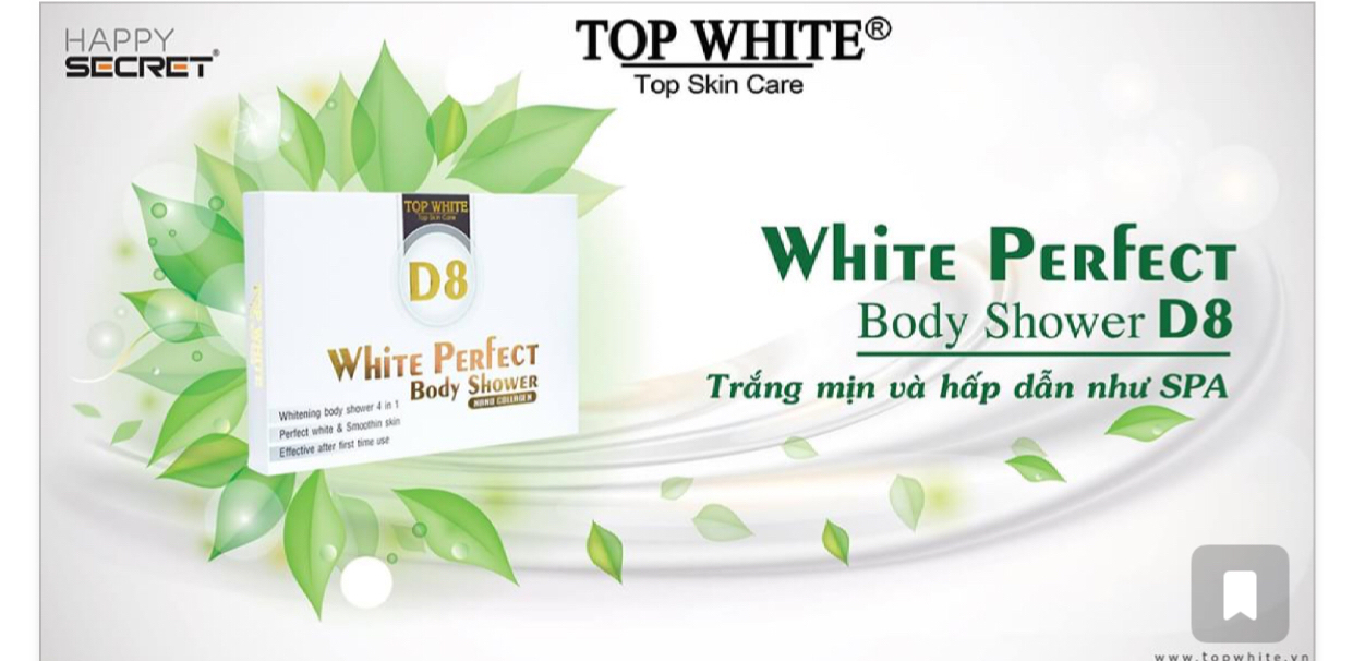KEM TẮM TRẮNG WHITE PERFECT BODY SHOWER D8 TRẮNG MỊN VÀ HẤP DẪN NHƯ SPA!