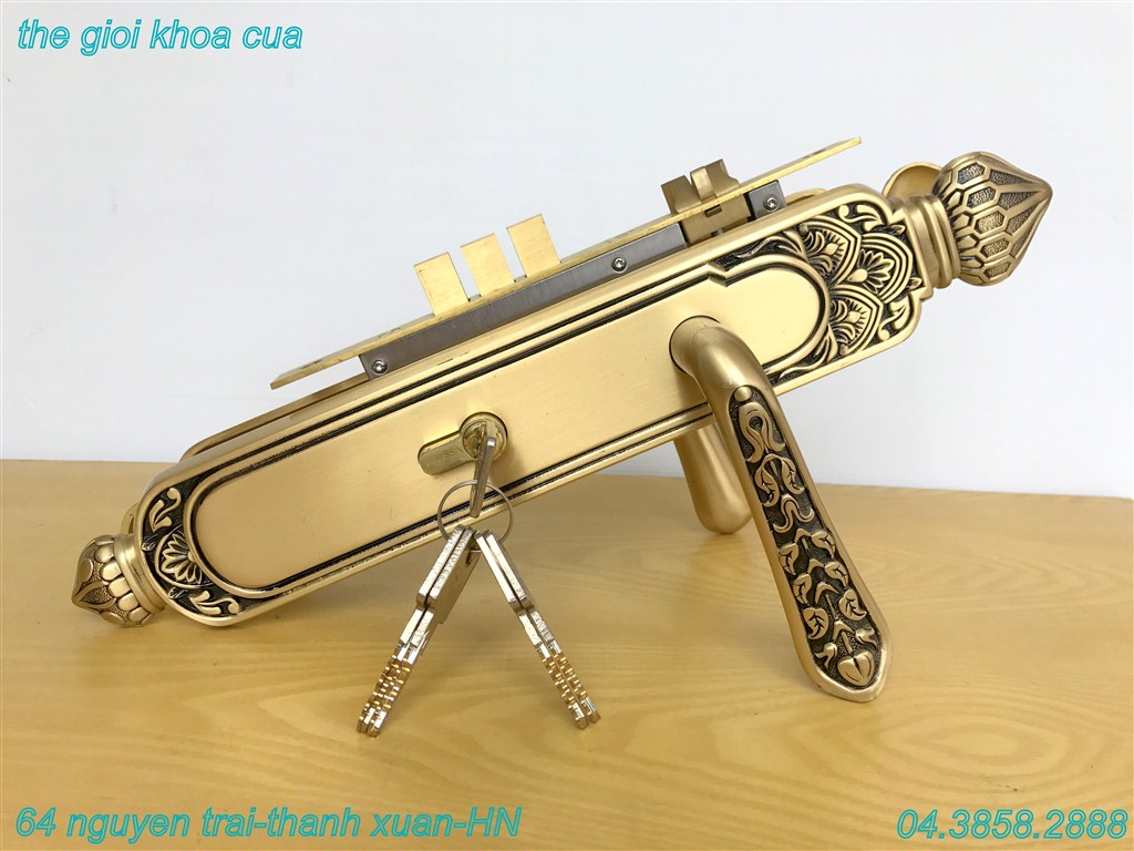 Hình ảnh khóa đồng cửa chính Gold SSA BL - 8888 - SF