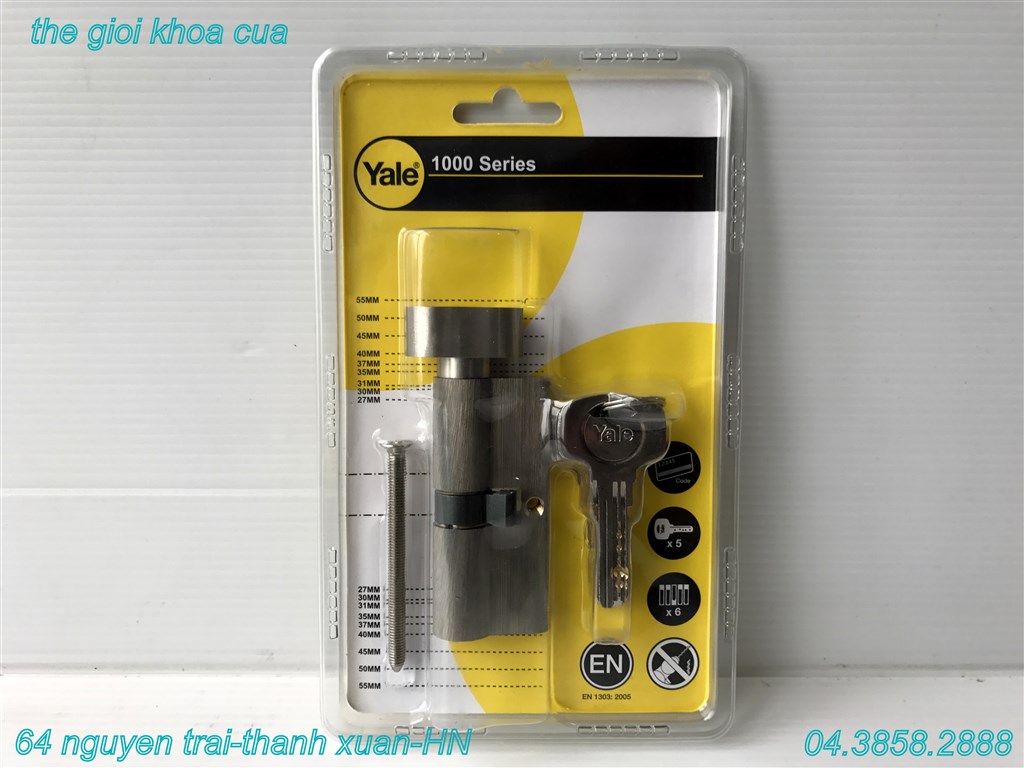 Ổ KHÓA MỘT ĐẦU XOAY MỘT ĐẦU CHÌA YALE 1 Ổ KHÓA MỘT ĐẦU XOAY MỘT ĐẦU CHÌA YALE