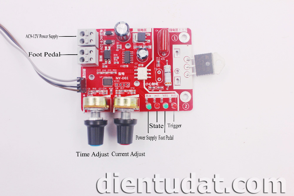 Mạch Timer Hàn Điểm Hiển Thị Led NY-D01 41A | Điện Tử DAT
