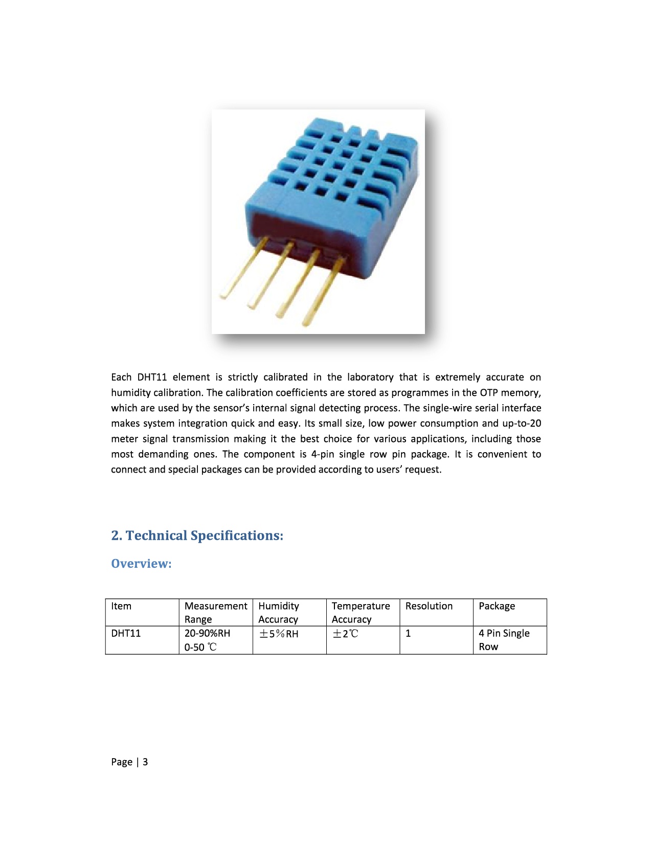 Cảm Biến Nhiệt Độ Độ Ẩm Arduino DHT11