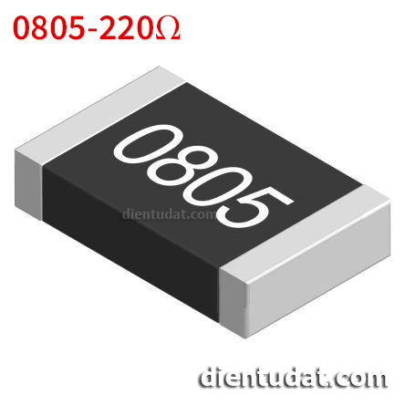 Điện Trở Dán 220 Ohm 0805 SMD - Mã 221