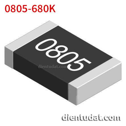 Điện Trở Dán 680K 0805 SMD 5% - Mã 684
